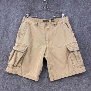 Old Navy Tan Cargo Shorts Men’s 36 Casual 10” Inseam Y2K Grunge